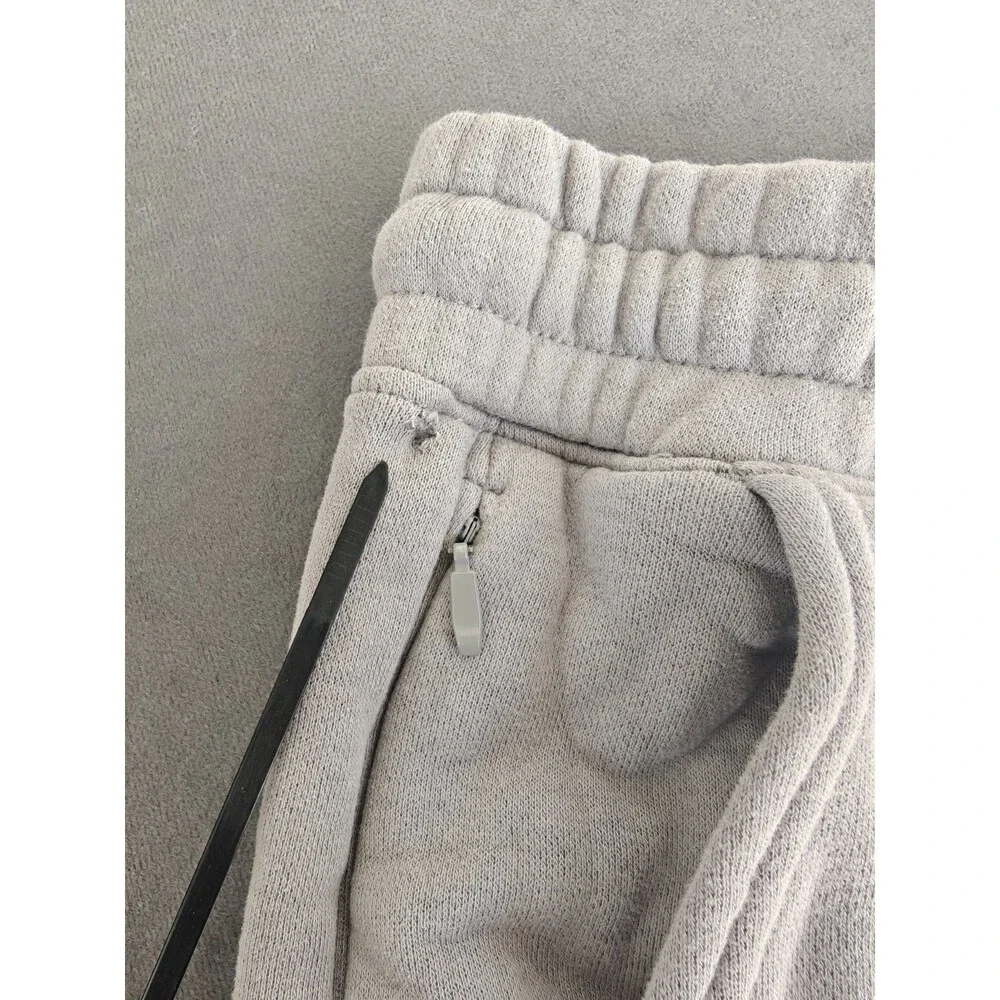 Hollister Relaxed Jogger Sweatpants Mens Medium Gray Fleece Lined Zip Pocket